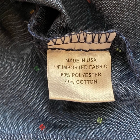 Drew Anthropologie Chambray Flutter Sleeves Swiss Dots Small - Picture 8 of 9